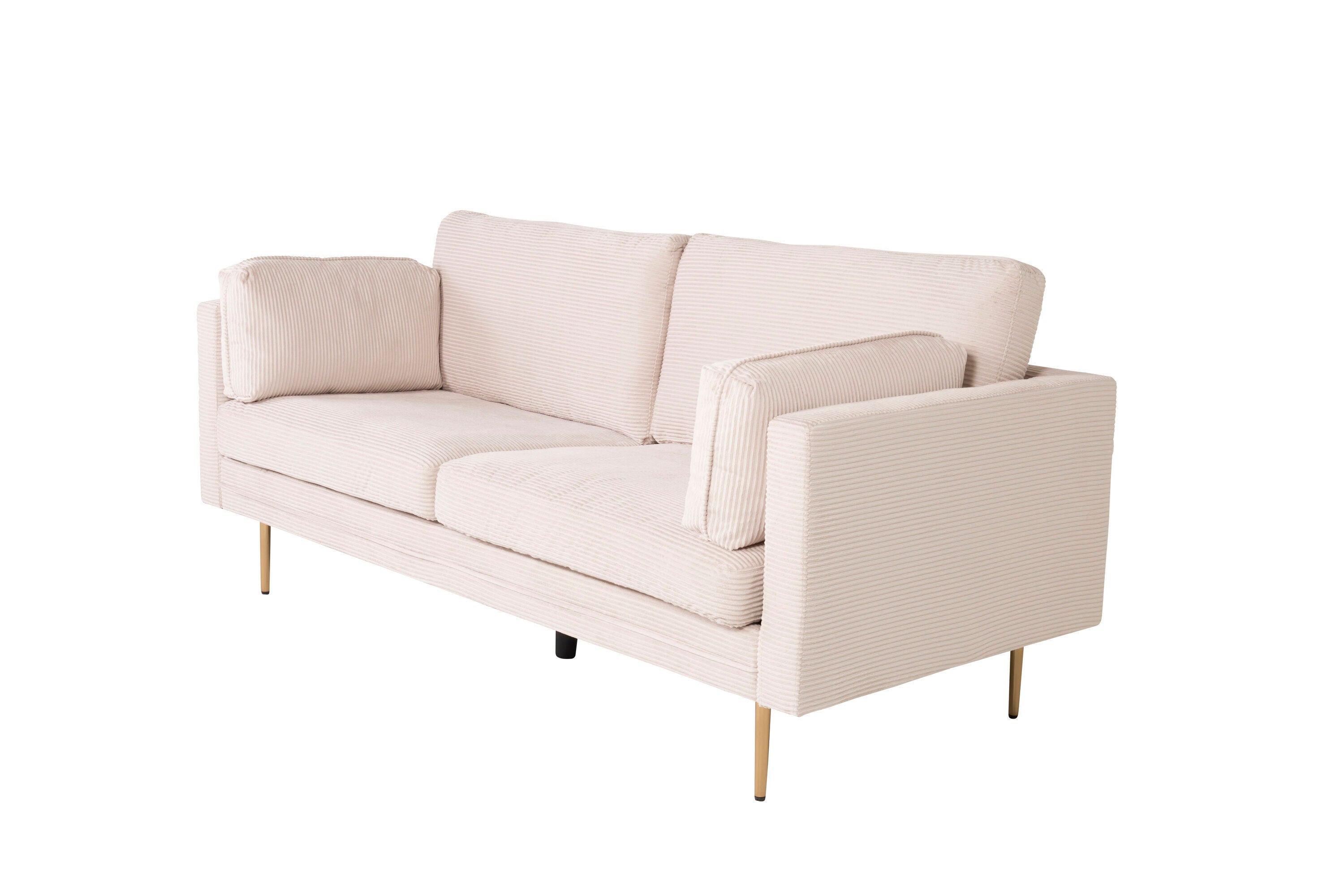 Boom 3-sitssoffa – Beige Manchester, Retro & Modern Design
