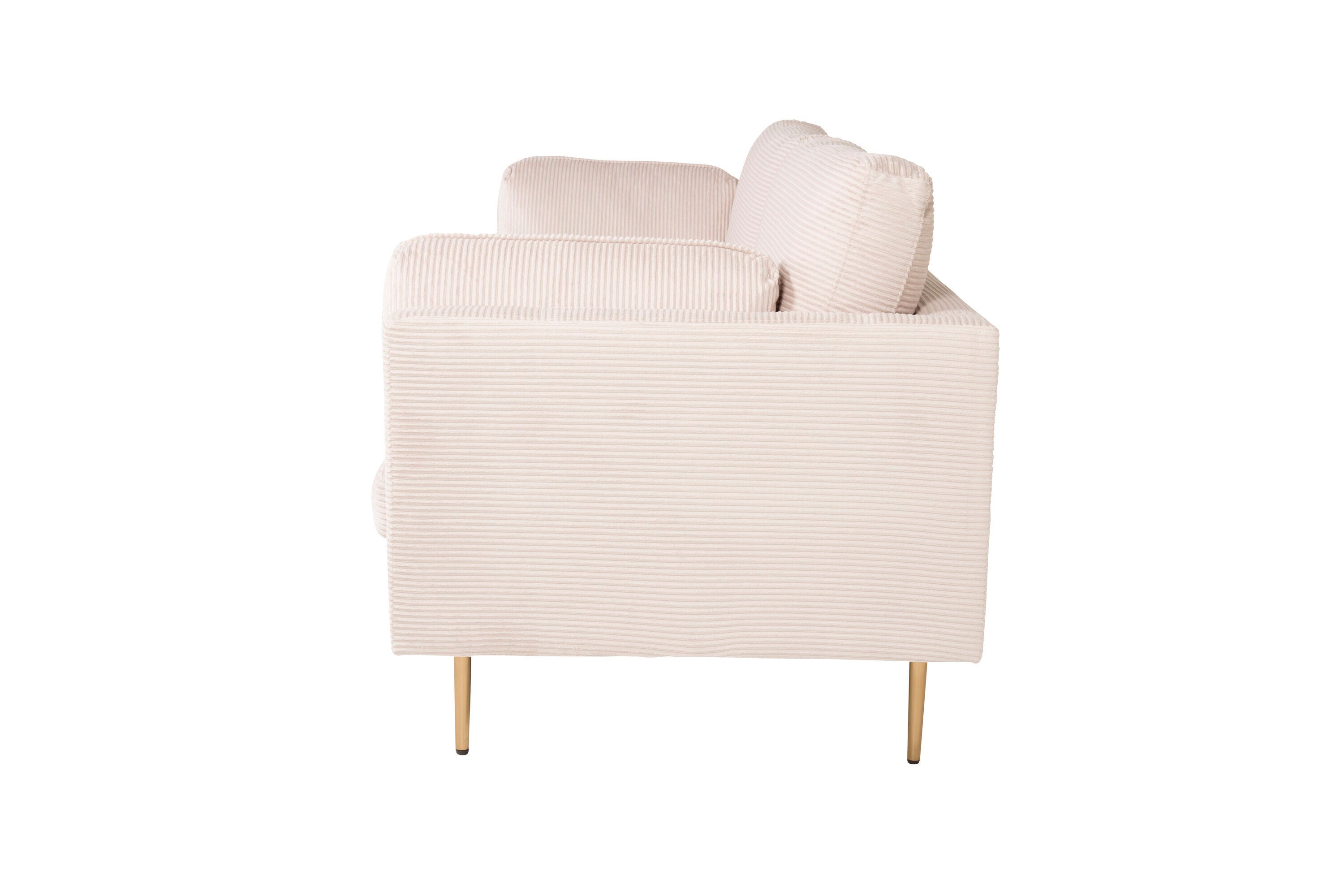 Boom 3-sitssoffa – Beige Manchester, Retro & Modern Design