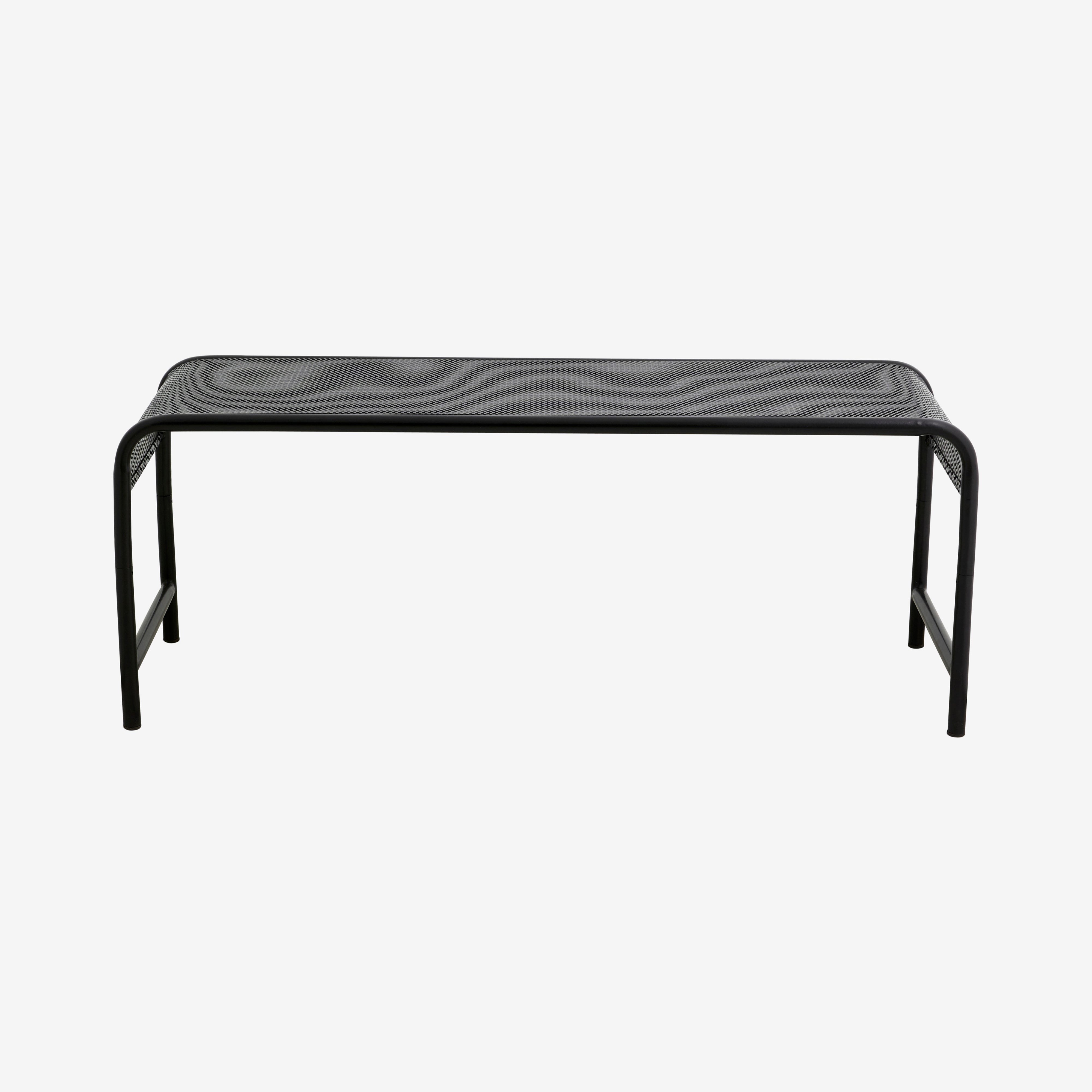 BRENTA Utomhusbänk / Svart – Minimalistisk Design med Industriell Känsla