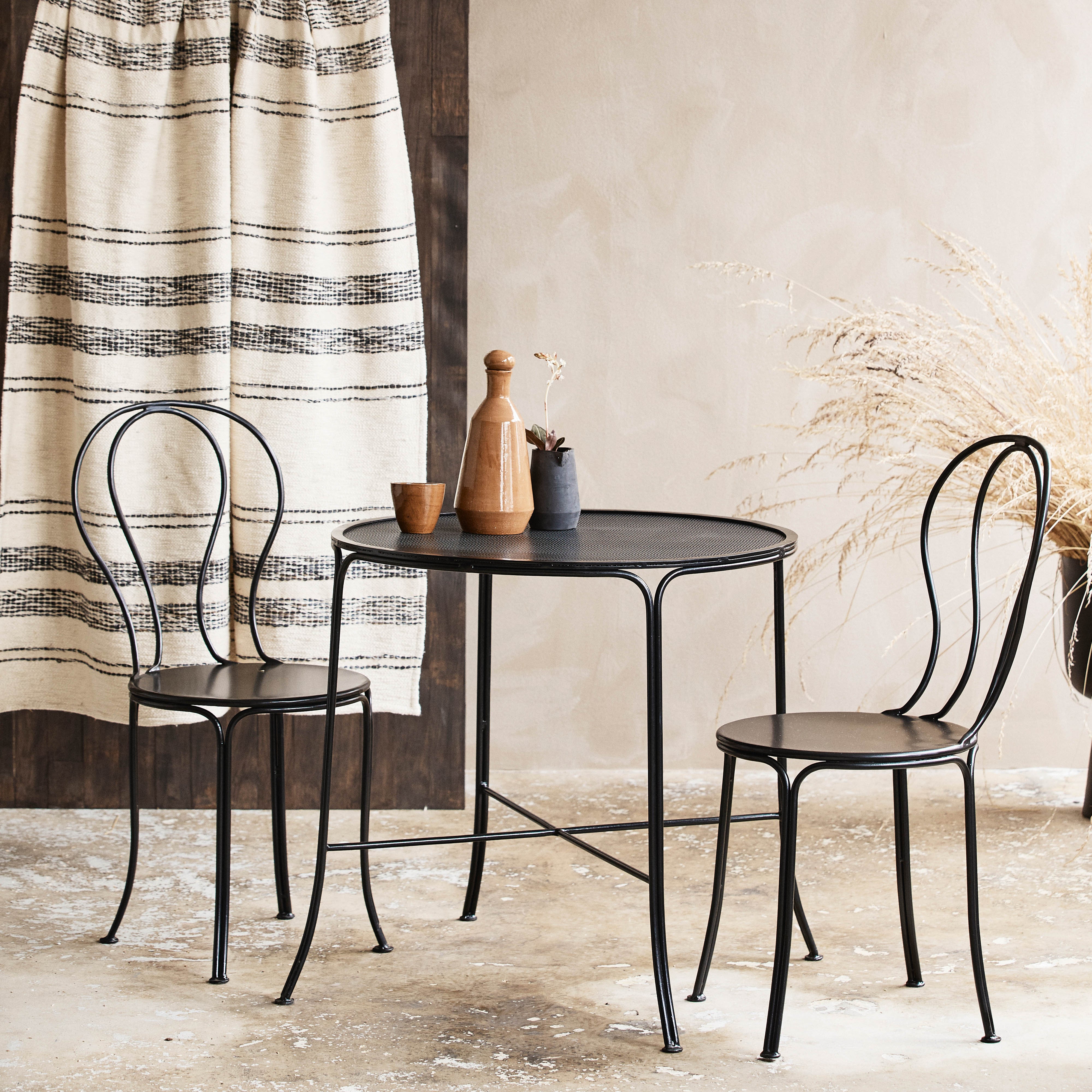 OLIVO Trädgårdsbord / Svart – Elegant & Praktiskt för Utemiljön