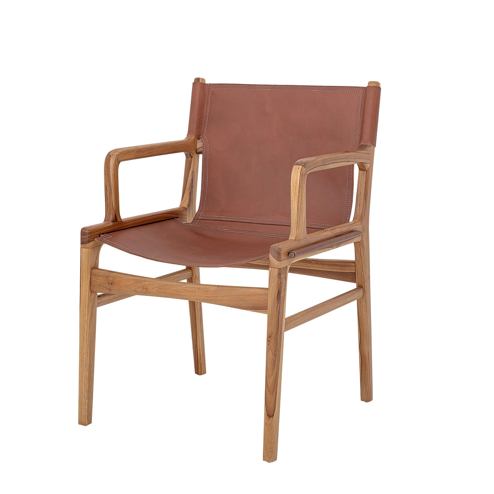 Ollie Loungestol – Dansk Designkänsla i Teak & Läder
