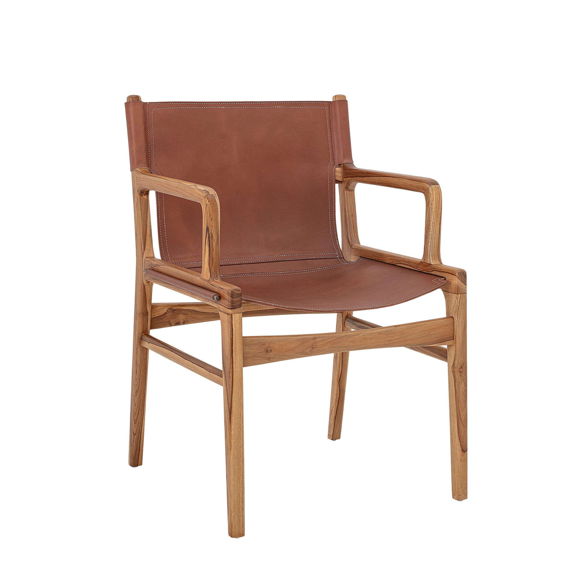 Ollie Loungestol – Dansk Designkänsla i Teak & Läder