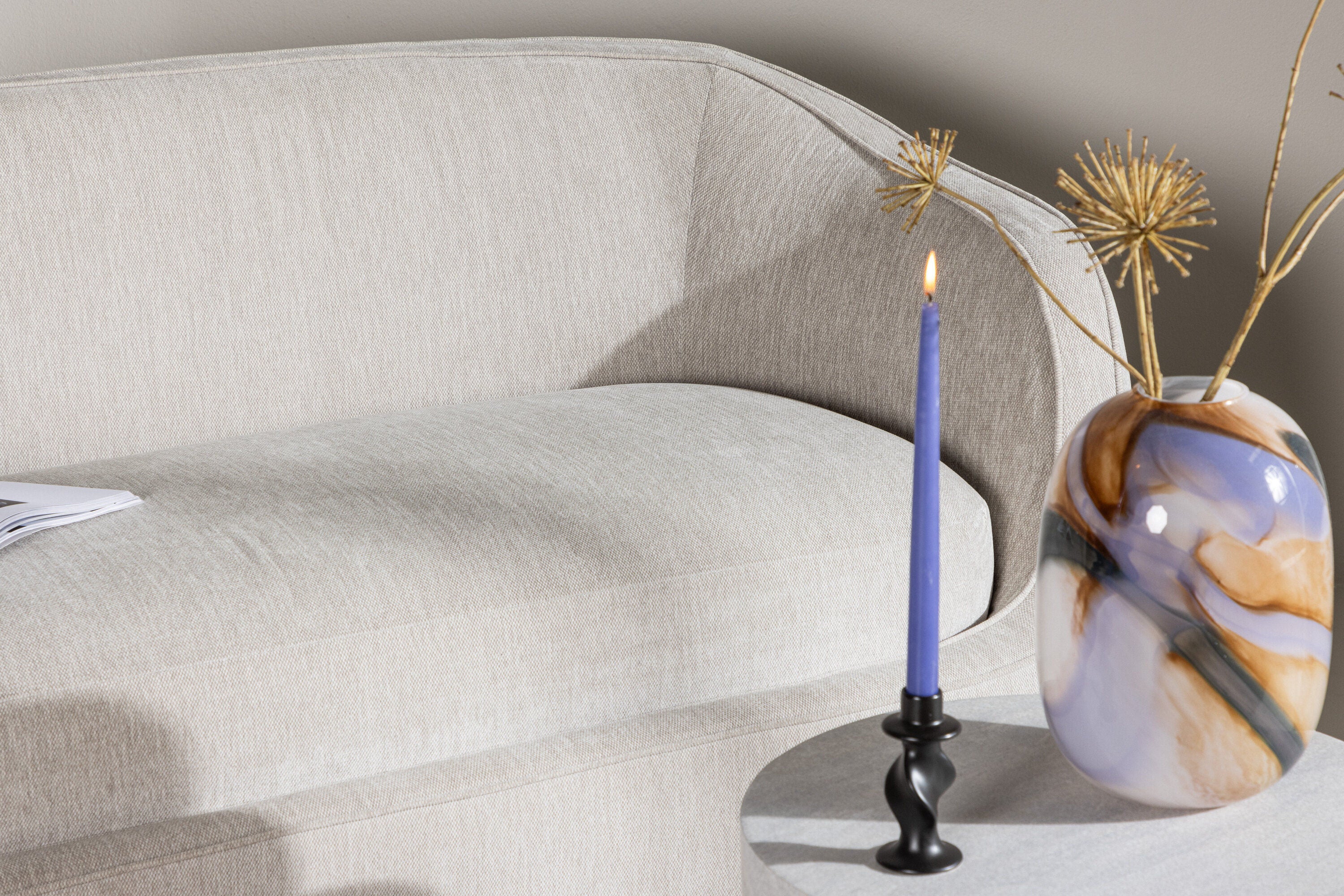 Elio 3-sitssoffa – Ljusgrå, Modern & Stilren Vibe