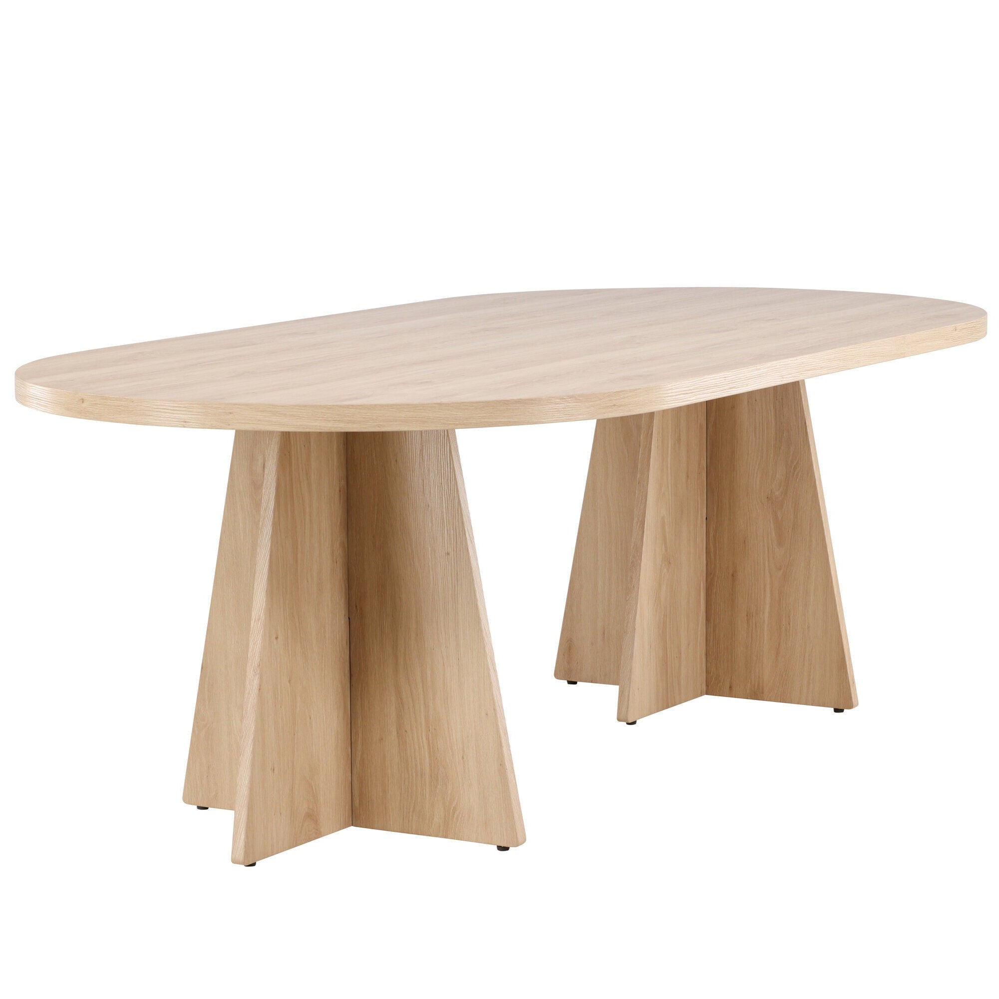 Bootcut Matbord 115x230 cm – Skandinavisk Enkelhet i Naturlig Tappning