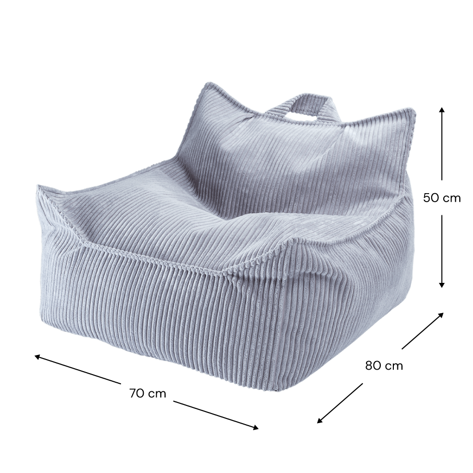 Mysig sittsäck Beanbag Stol för de Yngsta – Manchestertyg