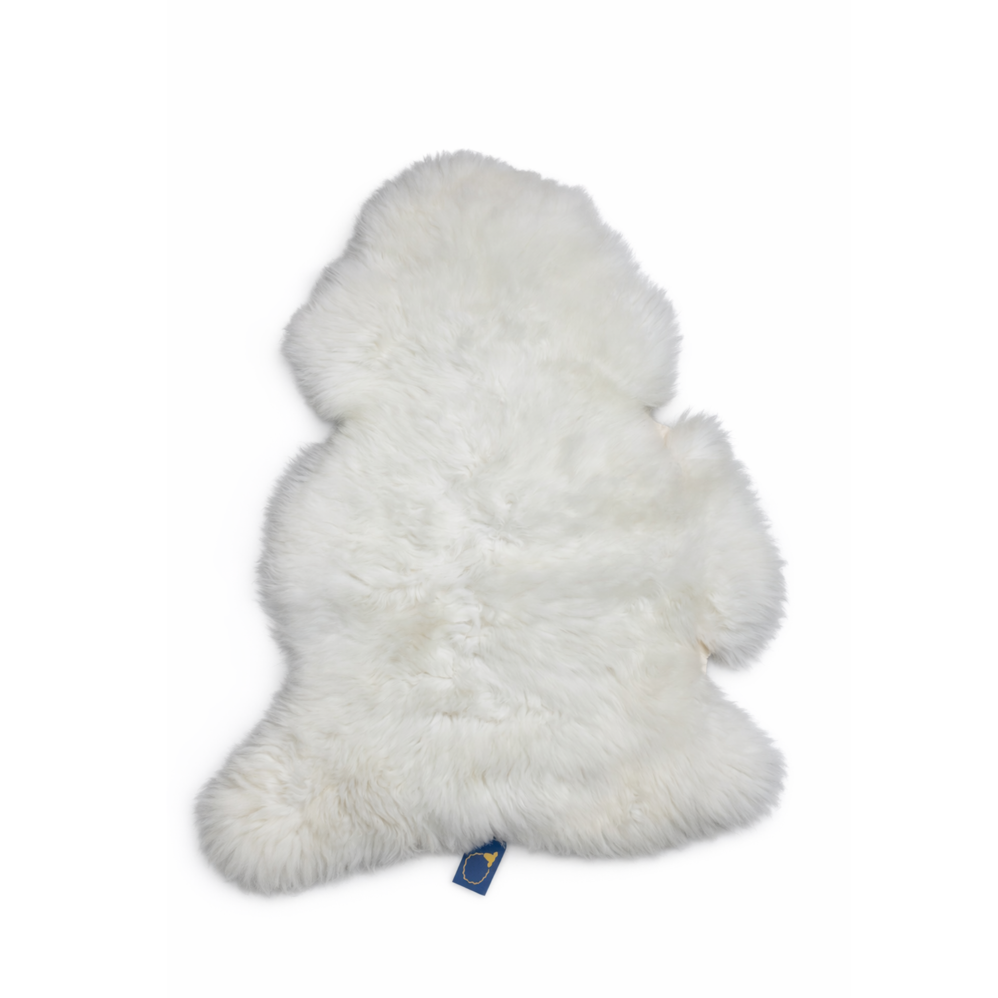 Långhårigt svenskt fårskinn – vit