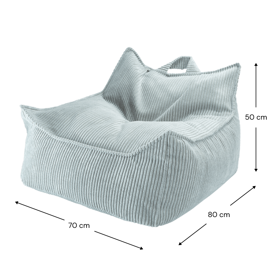 Mysig sittsäck Beanbag Stol för de Yngsta – Manchestertyg