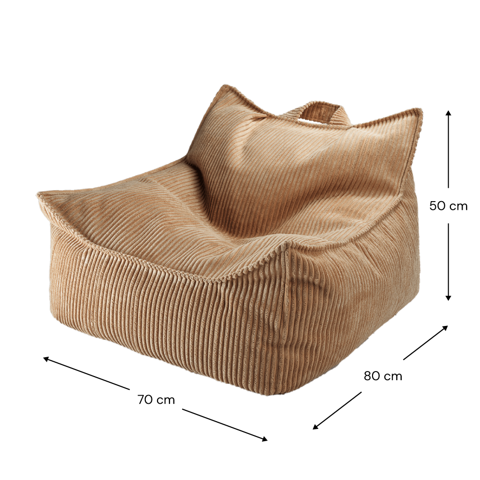 Mysig sittsäck Beanbag Stol för de Yngsta – Manchestertyg