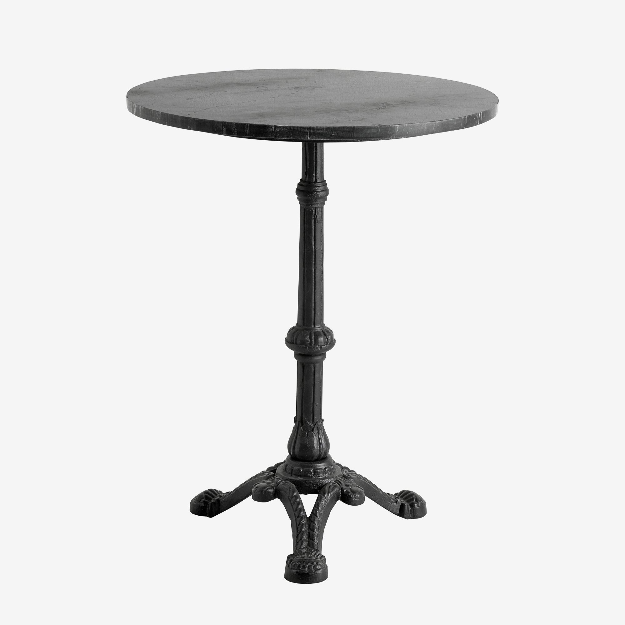 Elegant Cafébord i Svart Marmor