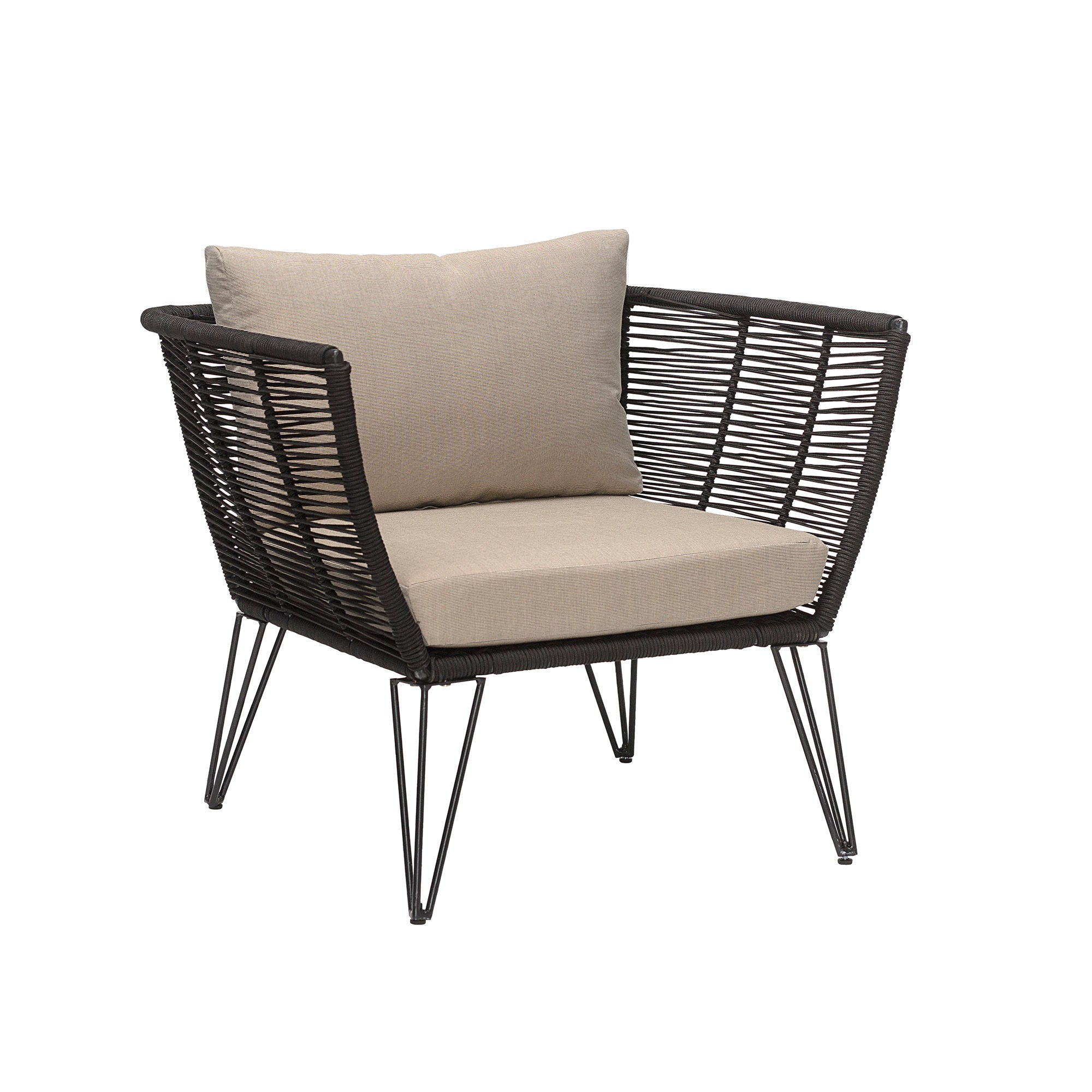 Mundo Loungefåtölj – Tidlös Elegans i Svart & Brunt