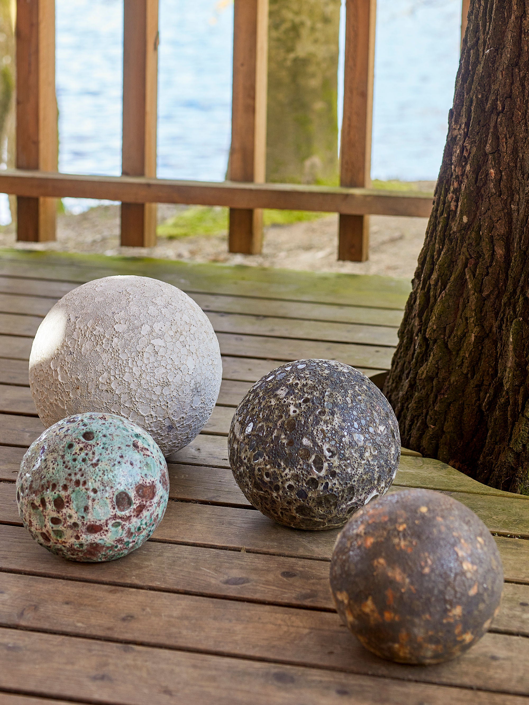 Reese Dekorkula – Grön Terrakotta för Trädgård & Hem