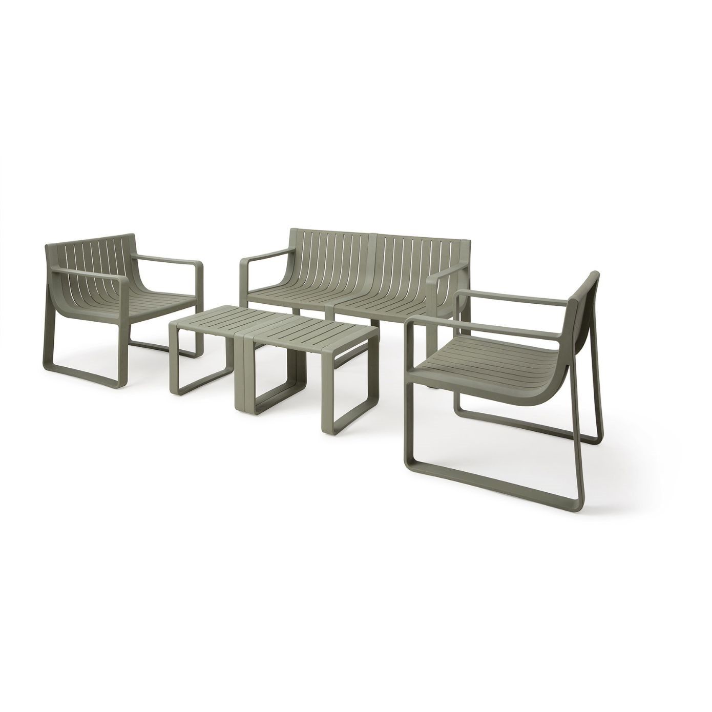 Sammu Utemöbelset – Modern Design i Naturnära Mossgrönt