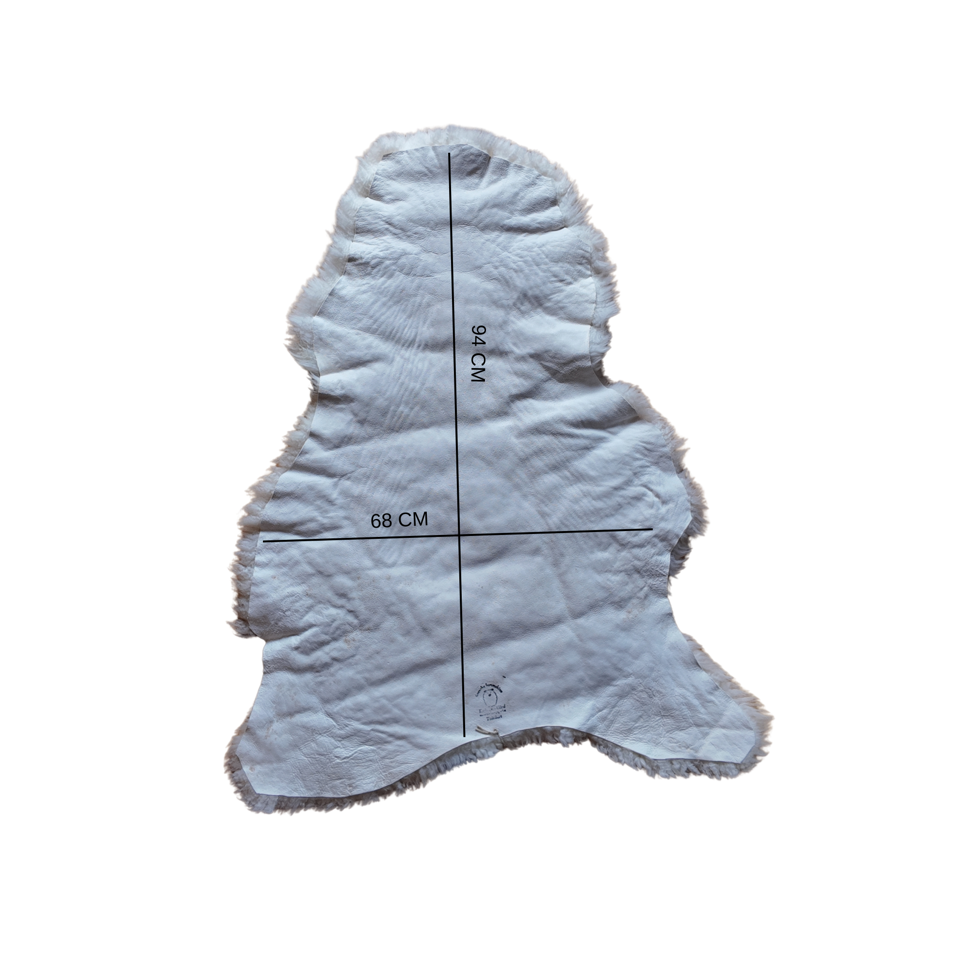 Svenskt Lammskinn Vitt Klippt – Mjukt & Stilrent Fårskinn