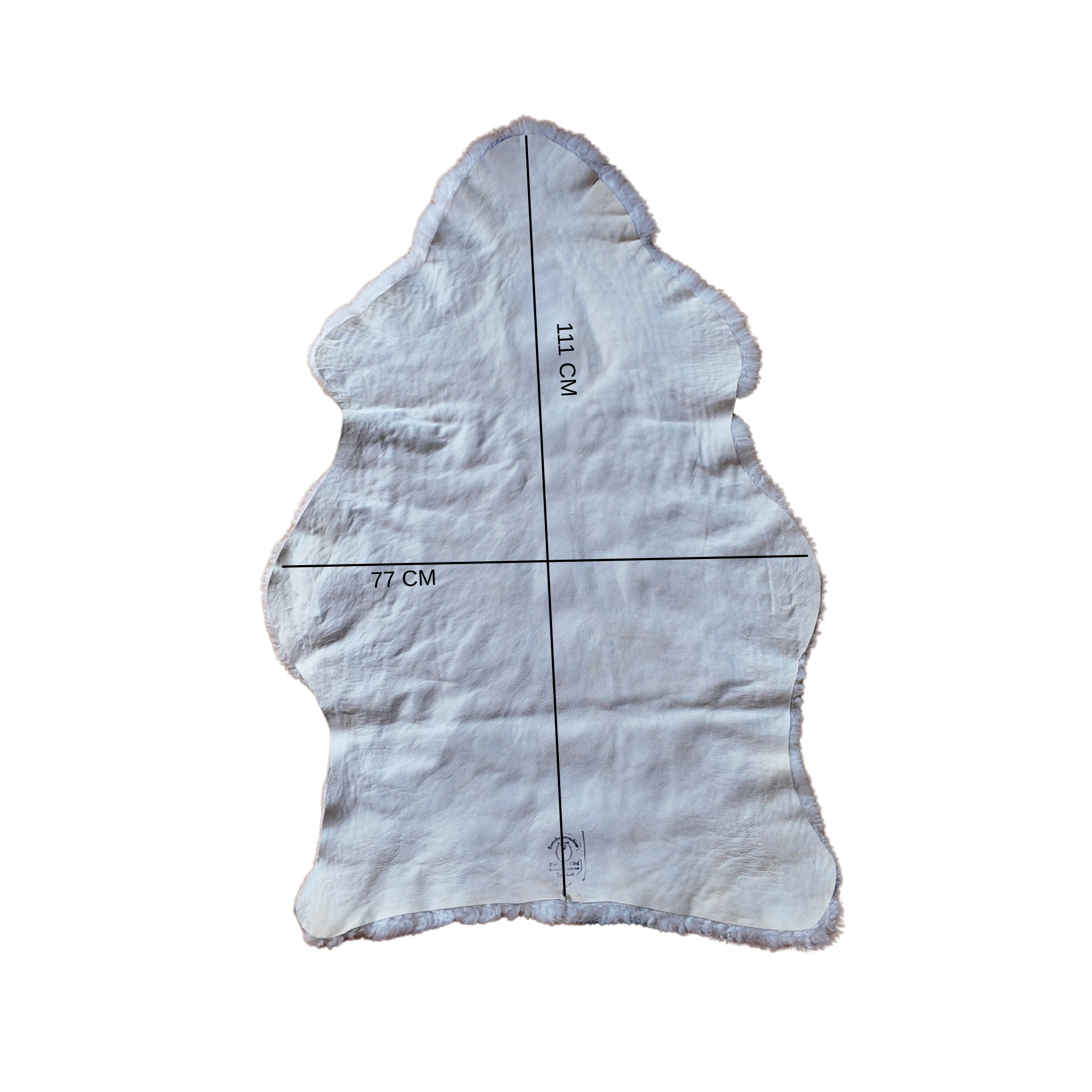 Svenskt Lammskinn Vitt & Grått – Lockigt Fårskinn med Naturlig Känsla