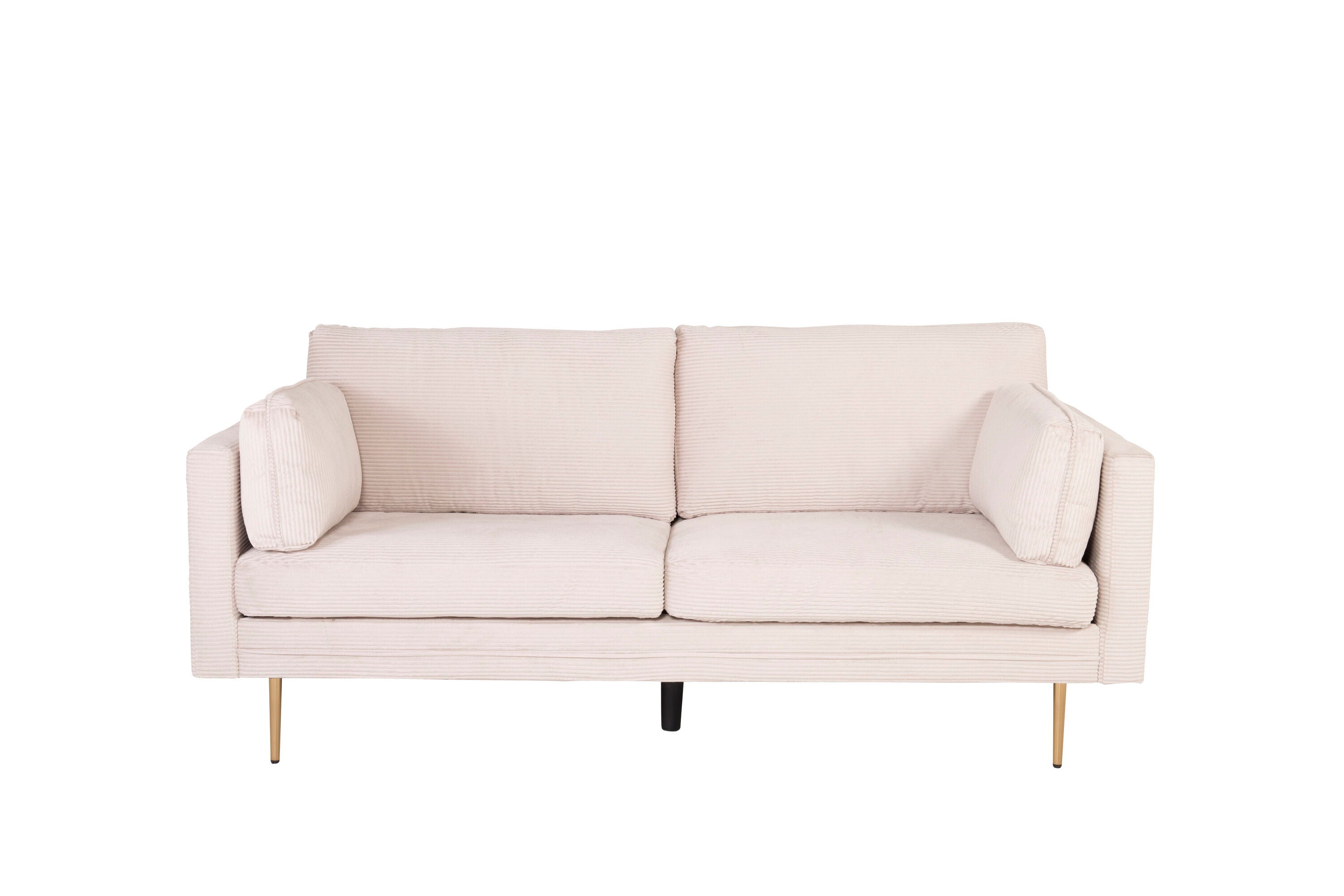 Boom 3-sitssoffa – Beige Manchester, Retro & Modern Design