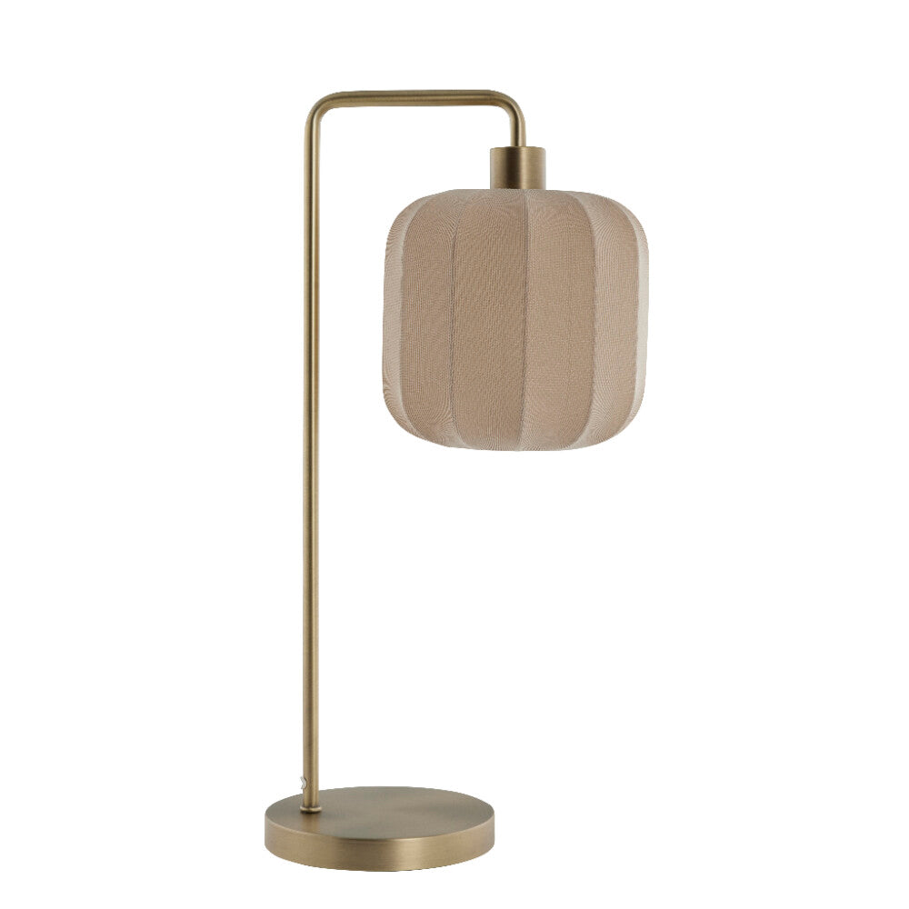 Sashie Bordslampa 58x28 cm - Sandfärgad, Järn och Polyester