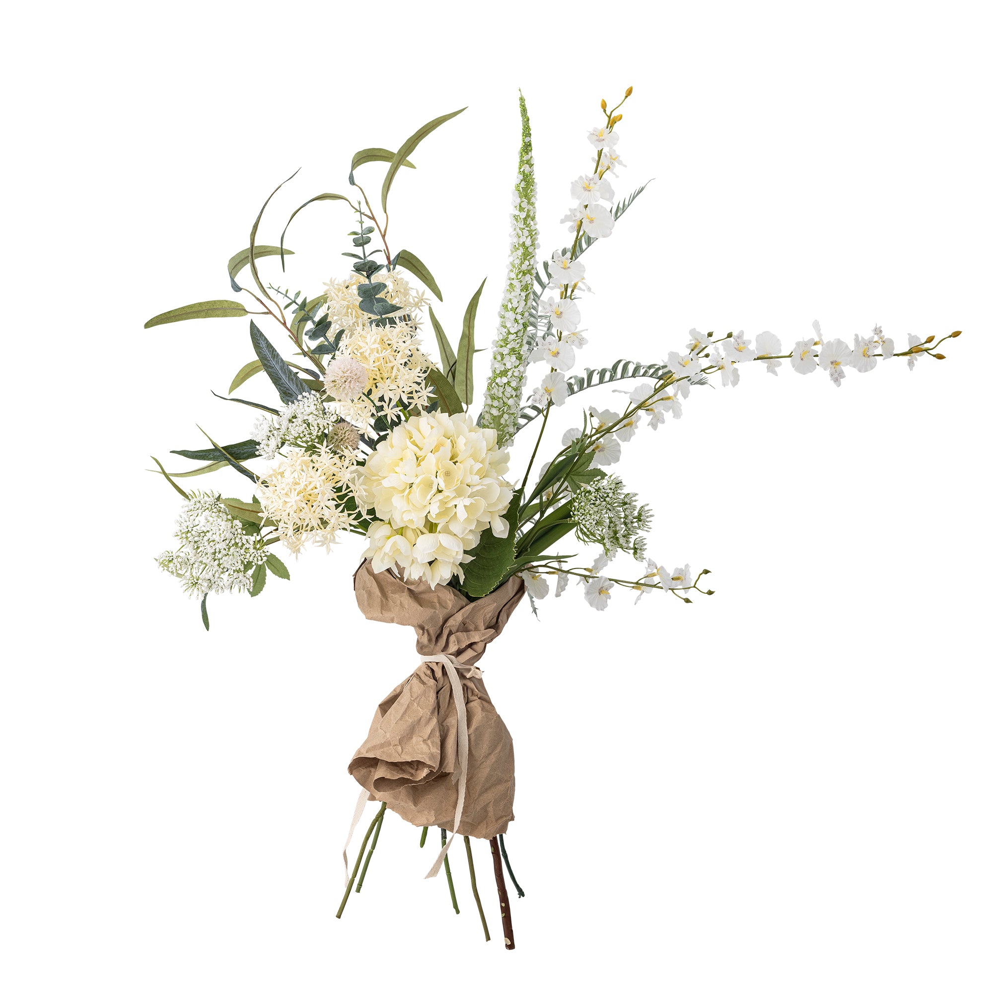 Konstgjord Bukett Symphony – Vit Blomsterdekoration med Harmonisk Elegans