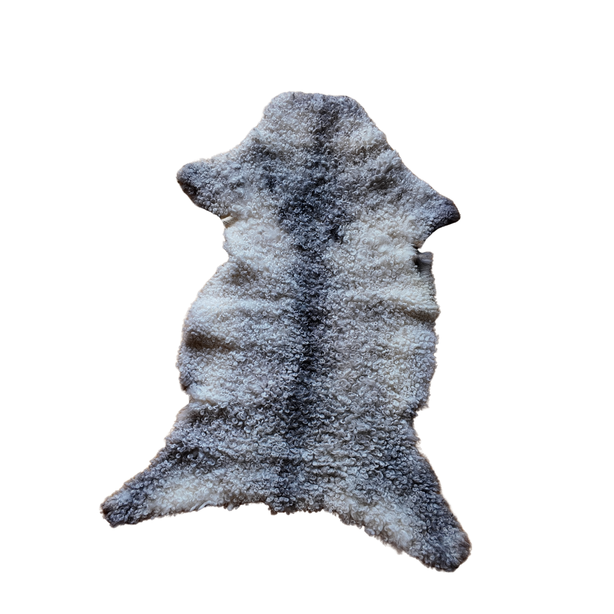 Svenskt Lammskinn Lockigt Vitt & Grått – Ekologiskt Fårskinn