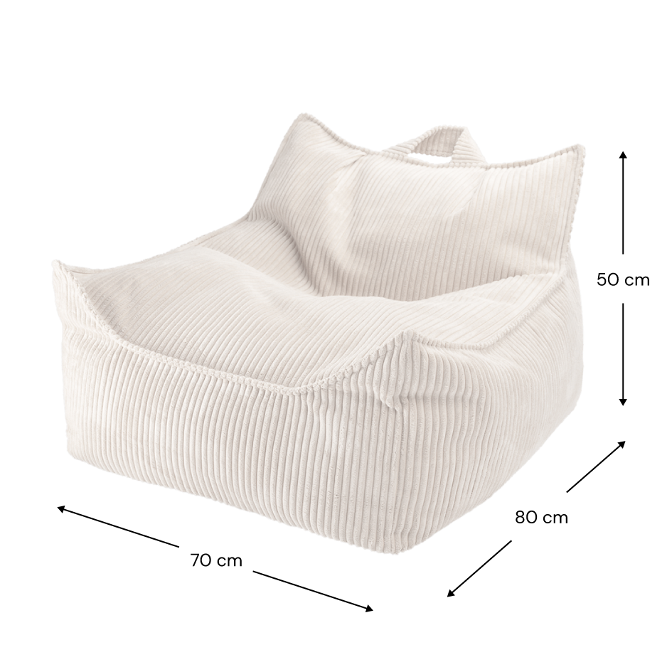 Mysig sittsäck Beanbag Stol för de Yngsta – Manchestertyg