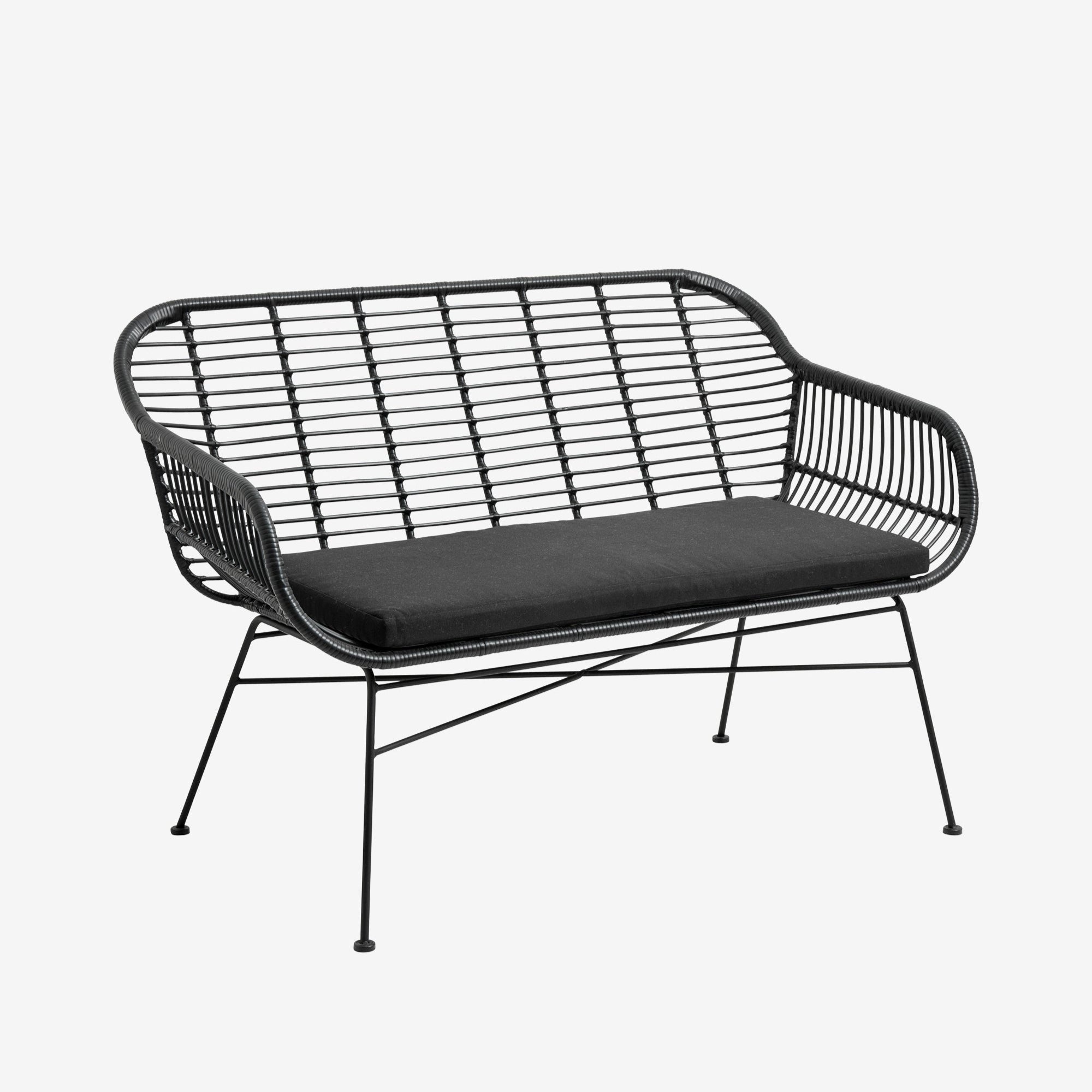 Trädgårdsbänk / Svart – Skapa En Uteplats Med Stil