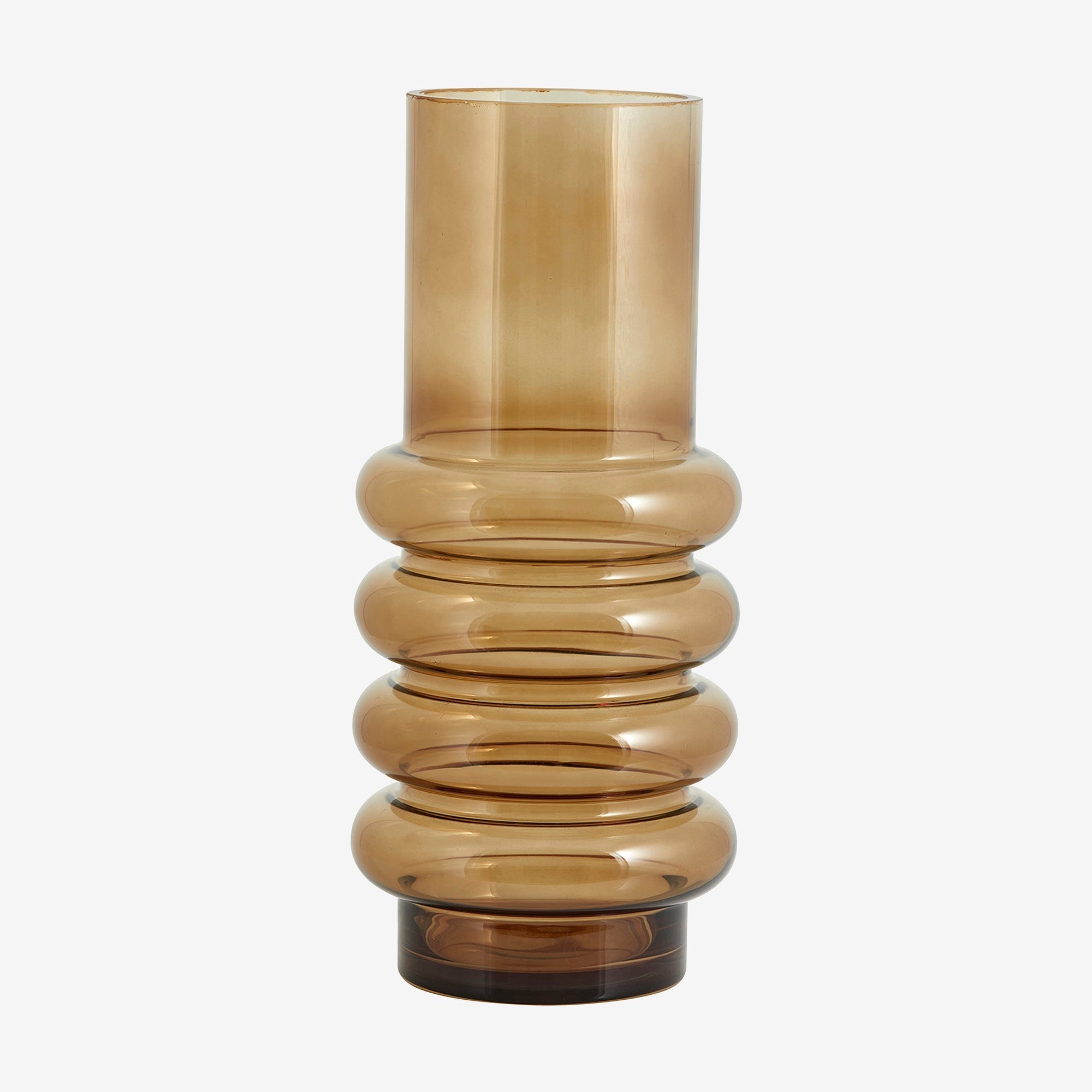 MAUI Vas L – Brun Skulptur i Glas