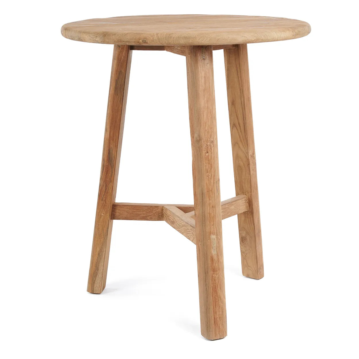 Fusuma Bar Table är ett handgjort barbord tillverkat av återvunnet teakträ, vilket gör det både hållbart och väderbeständigt. Med sin eleganta design och högre bordshöjd är det perfekt för sociala stunder utomhus. Den varma teakfinishen ger bordet en naturlig och sofistikerad estetik som passar alla uterum.