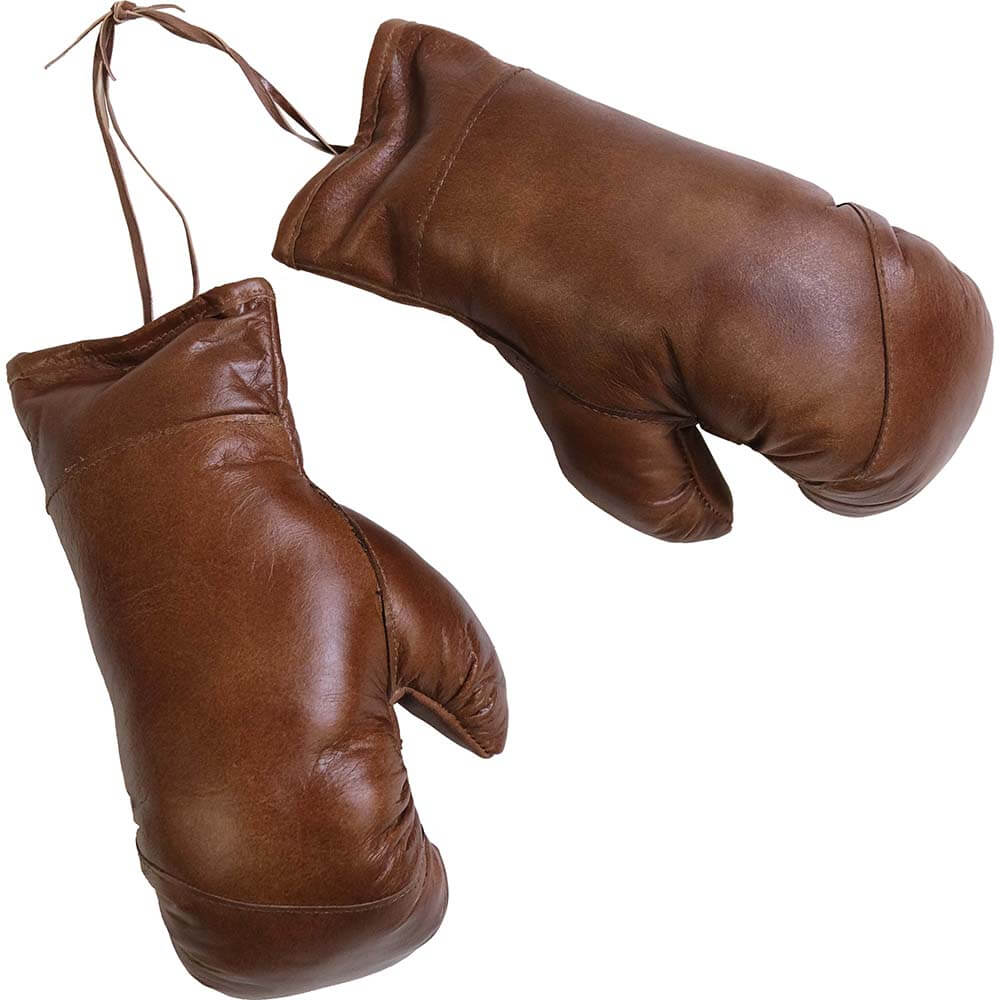 Balboa Vintage Boxningshandskar i Buffelläder – En Tuff Dekorativ Detalj